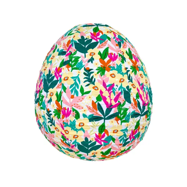 Lampion tissu boule japonaise oeuf Botanika