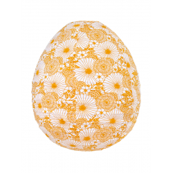 Lampion tissu boule japonaise oeuf Bouquet jaune - Bibop et Lula