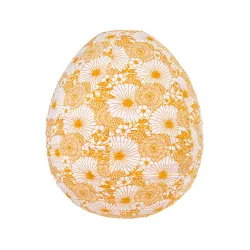 Lampion tissu boule japonaise oeuf Bouquet jaune - Bibop et Lula