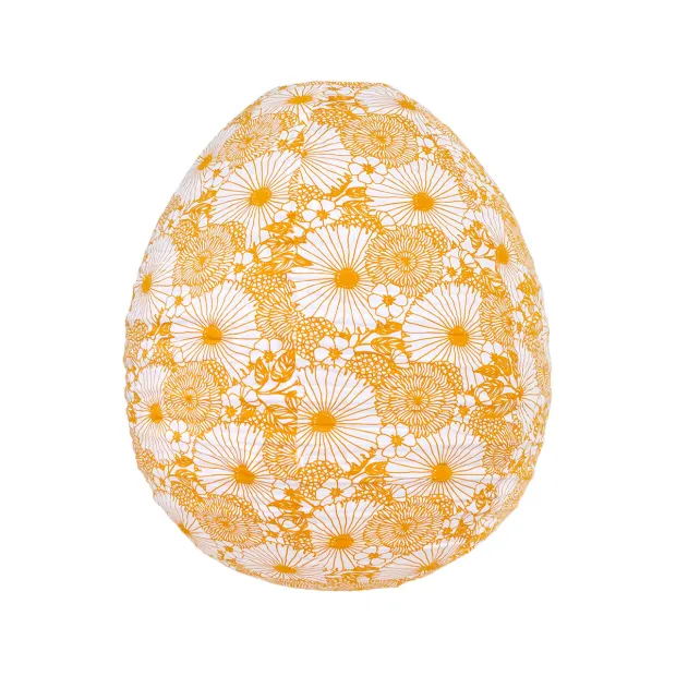 Lampion tissu boule japonaise oeuf Bouquet jaune