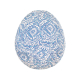 Lampion tissu boule japonaise oeuf Capri - Bibop et Lula