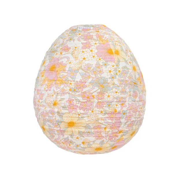 Lampion tissu boule japonaise oeuf Garance