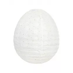 Lampion tissu boule japonaise oeuf Dentelle - Bibop et Lula