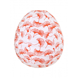 Lampion tissu boule japonaise oeuf Gingko - Bibop et Lula