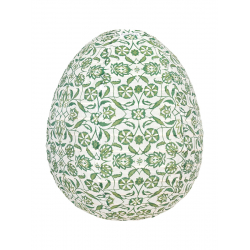 Lampion tissu boule japonaise oeuf Kalamkari - Bibop et Lula