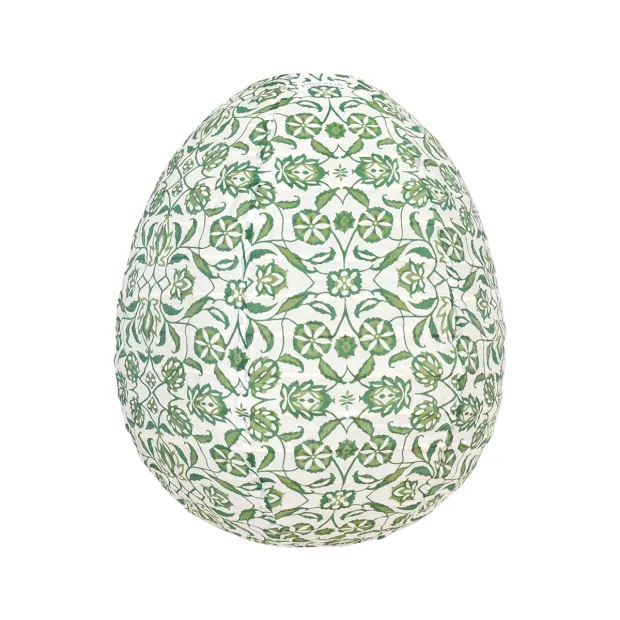 Lampion tissu boule japonaise oeuf Kalamkari