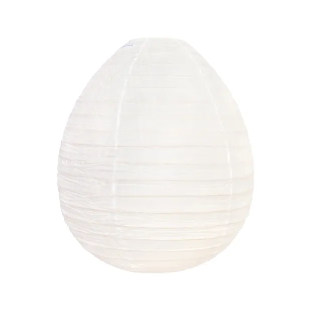Lampion tissu boule japonaise oeuf Neige