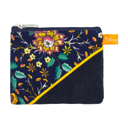 Petit porte-monnaie Indigo Bloom - Bibop et Lula