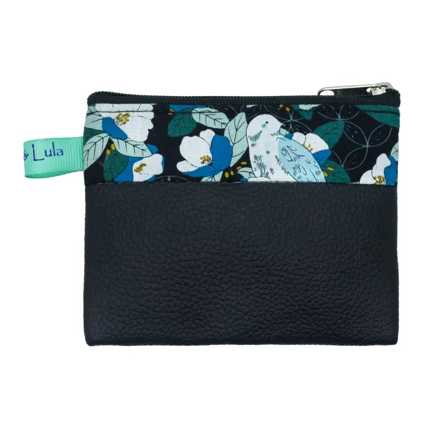 Petit porte-monnaie Simili Mésange
