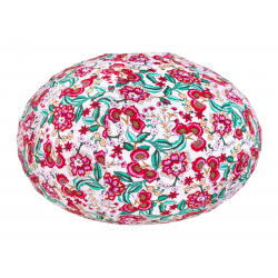 Lampion tissu boule japonaise ovale Bianca - Bibop et Lula