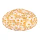 Lampion tissu boule japonaise ovale Bouquet jaune - Bibop et Lula