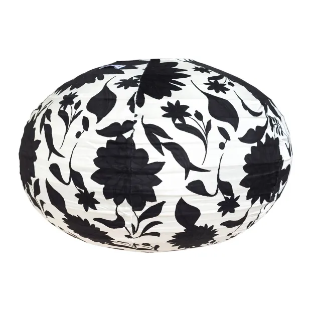 Lampion tissu boule japonaise ovale Coco
