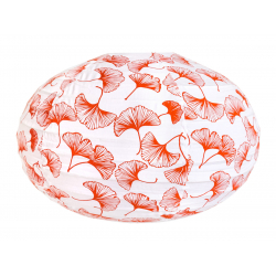 Lampion tissu boule japonaise ovale Gingko - Bibop et Lula