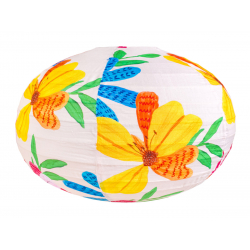 Lampion tissu boule japonaise ovale Goa - Bibop et Lula