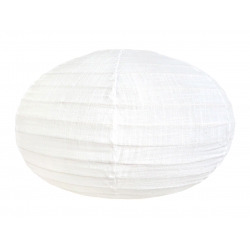 Lampion tissu boule japonaise ovale Linen - Bibop et Lula