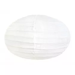 Lampion tissu boule japonaise ovale Linen - Bibop et Lula