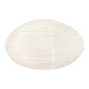 Lampion tissu boule japonaise ovale Neige - Bibop et Lula
