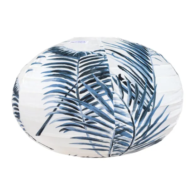 Lampion tissu boule japonaise ovale Palmora