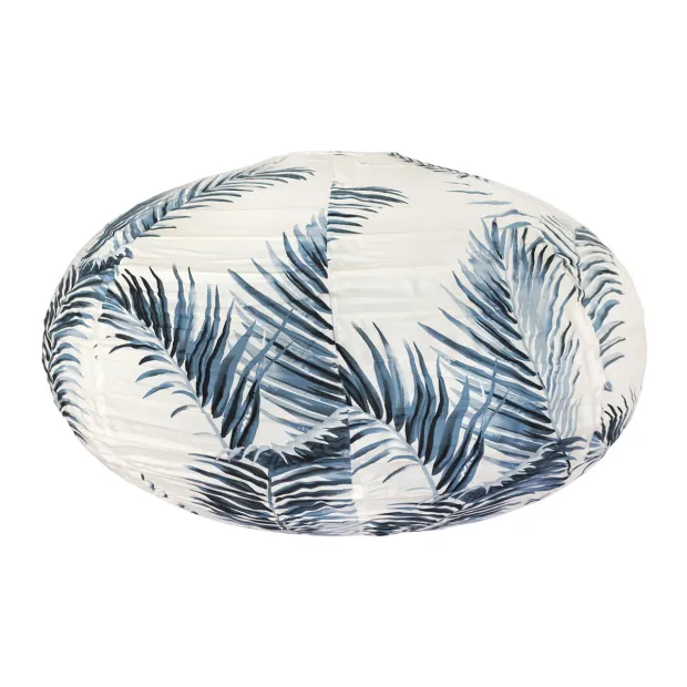 Lampion tissu boule japonaise ovale Palmora