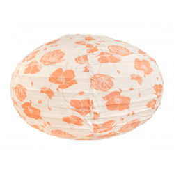 Lampion tissu boule japonaise ovale Pavolia - Bibop et Lula