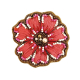 Broche Fleur Rose - Bibop et Lula
