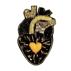Broche Coeur Anatomique - Bibop et Lula