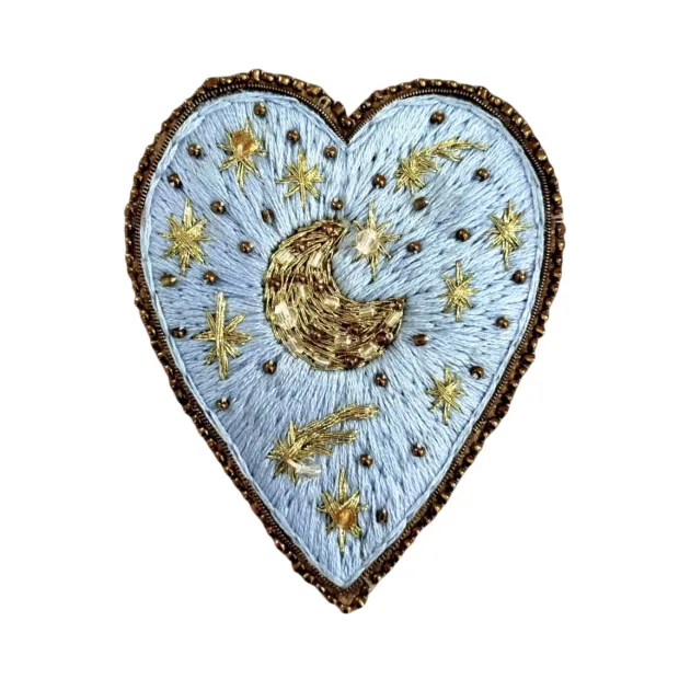 Broche Coeur Bleu