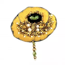 Broche Coquelicot Jaune - Bibop et Lula