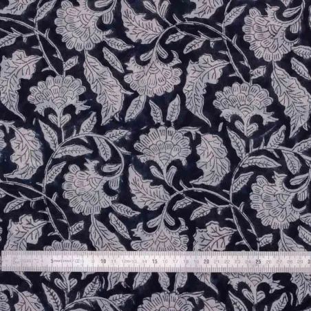 Tissu block print indien Seoni