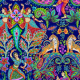 Coton Bio Bollywood bleu nuit - Bibop et Lula