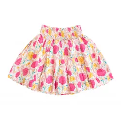 Jupe qui tourne coton Rose - Bibop et Lula