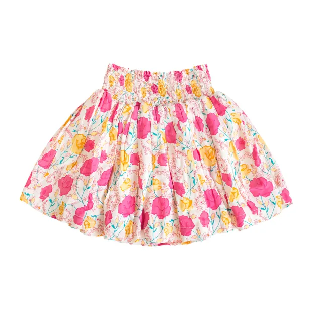 Jupe qui tourne coton Rose