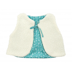 Gilet moumoute réversible bébé Gingko - Bibop et Lula
