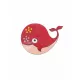 Broche Baleine rouge - Bibop et Lula