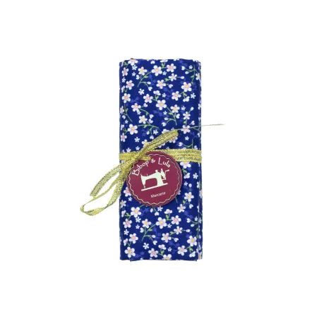 Coupon tissu Léonie bleu