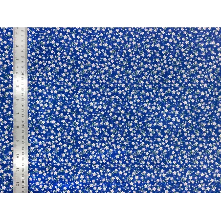 Coupon tissu Léonie bleu