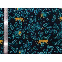 Tissu coton Panthère - Bibop et Lula