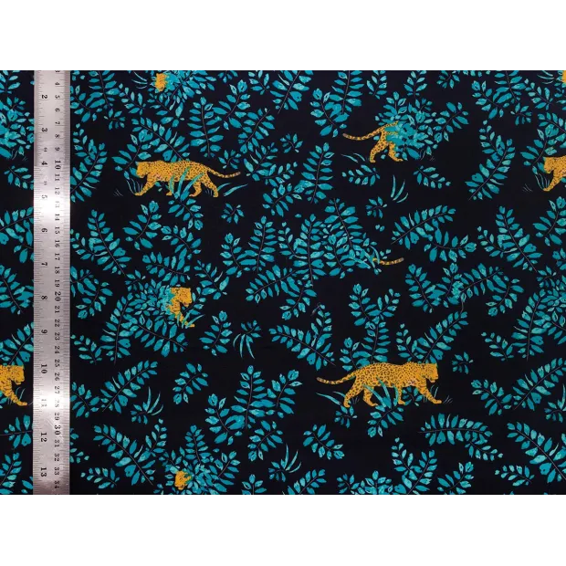 Tissu coton Panthère