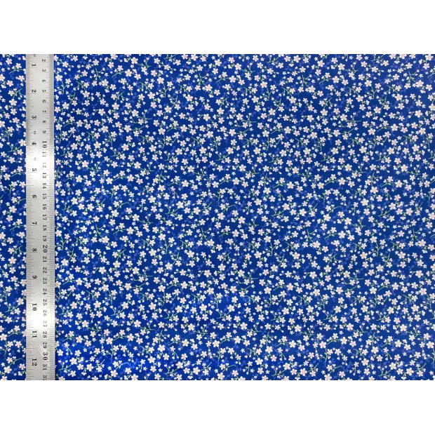 Tissu coton Léonie Blue