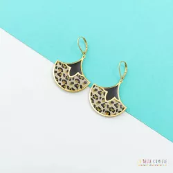 ASSIA boucles d'oreilles "Léopard" - Bibop et Lula