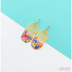 BONNIE boucles d'oreilles "flower jaune" - Bibop et Lula