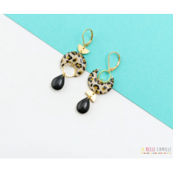 ASTREE boucles d'oreilles "Léopard - Bibop et Lula