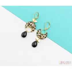 ASTREE boucles d'oreilles "Léopard - Bibop et Lula
