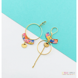 GRETA boucles d'oreilles "FLOWER JAUNE" - Bibop et Lula