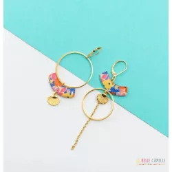 GRETA boucles d'oreilles "FLOWER JAUNE" - Bibop et Lula