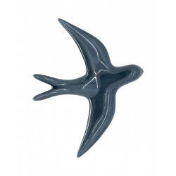 Hirondelle en Céramique Émaillée Bleu Encre - Bibop et Lula