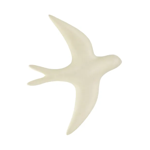 Hirondelle en Céramique Blanche mate