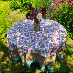 Nappe Jardin Secret Blanc - Bibop et Lula