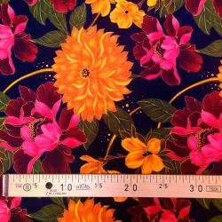Tissu viscose Delhia bloom - Bibop et Lula