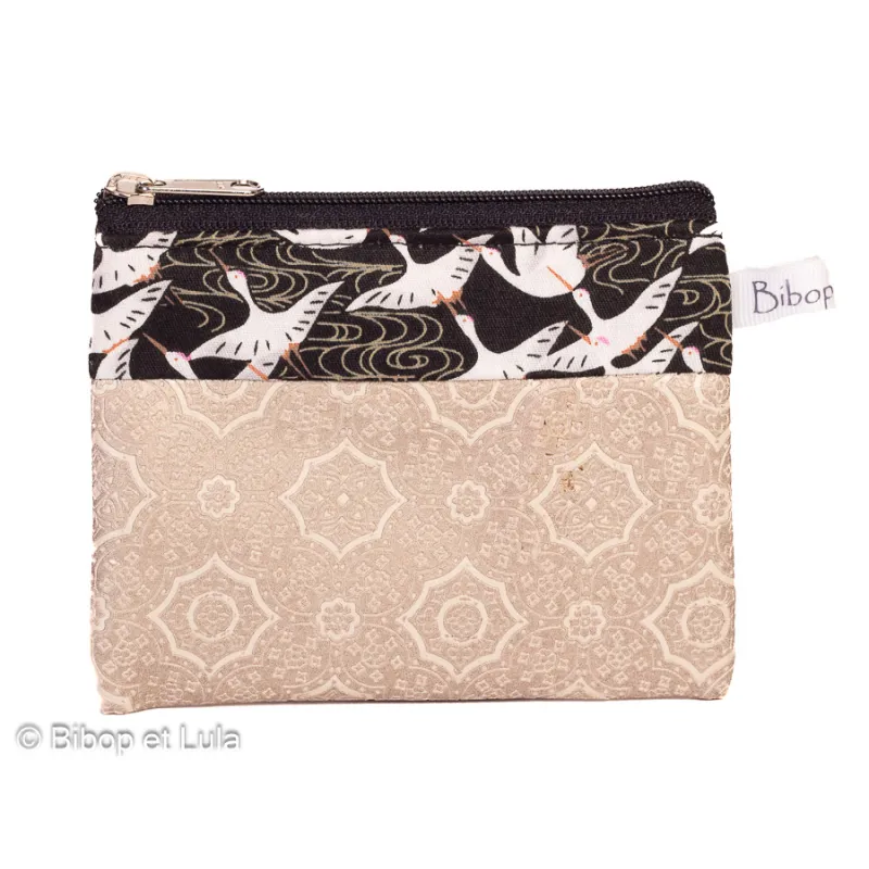 Petit porte-monnaie Chichiro simili motif